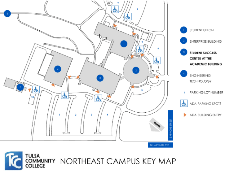 91Ӱ Northeast Campus Key Map