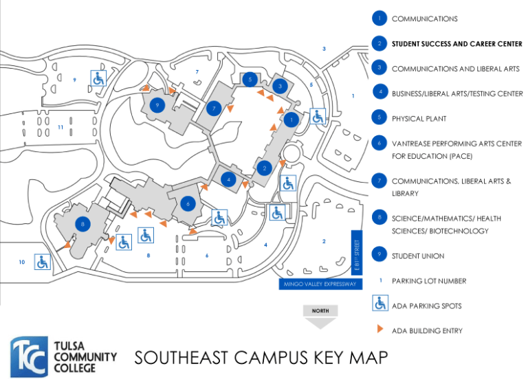 91Ӱ Southeast Campus Key Map