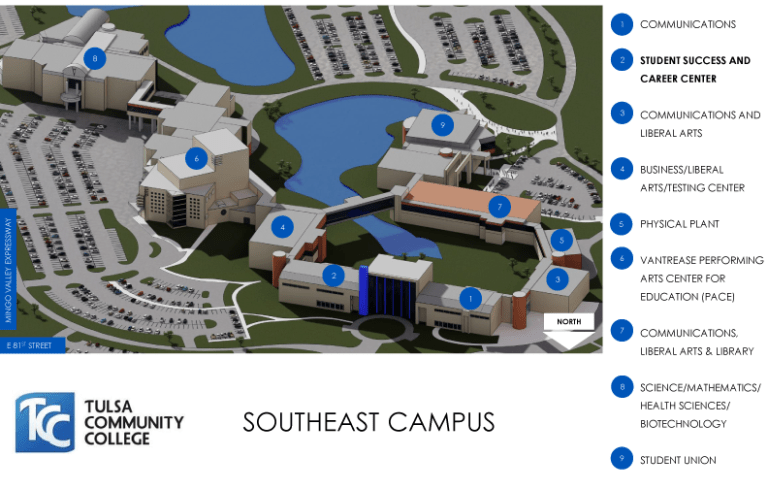 91Ӱ Southeast Campus Map